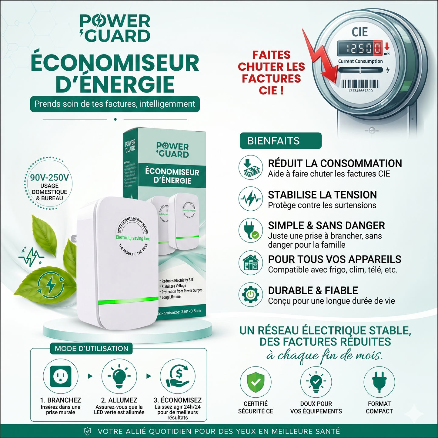 ⚡ÉCONOMISEUR DE COURANT POUR DIMINUER VOS FACTURES D'ÉLECTRICITÉ🔋