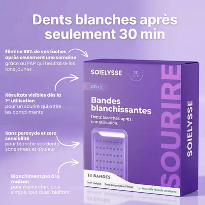 🦷BANDES POUR BLANCHIR LES DENTS JAUNES EN 30 MINUTES⏱️