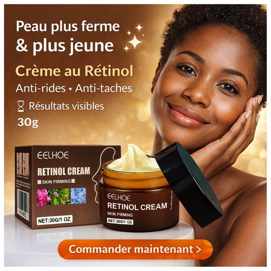 Crème Anti-Age contre les rides et le vieillissement conçu à base de Rétinol ✅