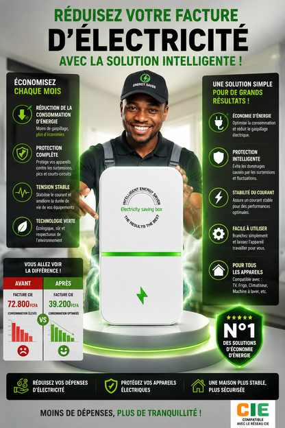 ⚡ÉCONOMISEUR DE COURANT POUR DIMINUER VOS FACTURES D'ÉLECTRICITÉ🔋