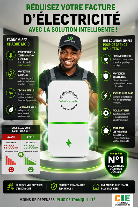 ⚡ÉCONOMISEUR DE COURANT POUR DIMINUER VOS FACTURES D'ÉLECTRICITÉ🔋